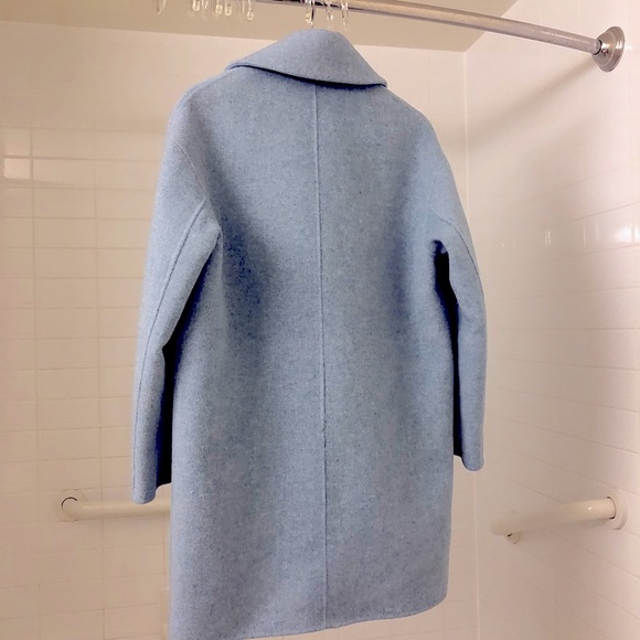 SOLD! Coiincos Blue Wool Coat - Picture 5 of 8